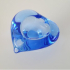 Murano ashtray blue heart